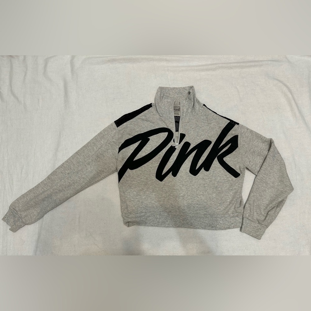 Women’s PINK Half Zip Sweatshirt